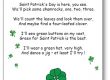 Poème Saint Patrick's Day