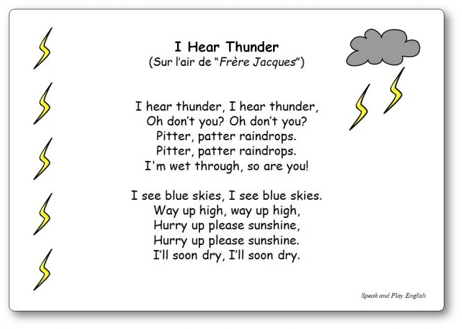 comptine-anglaise-meteo-I-Hear-Thunder Comptine I Hear Thunder