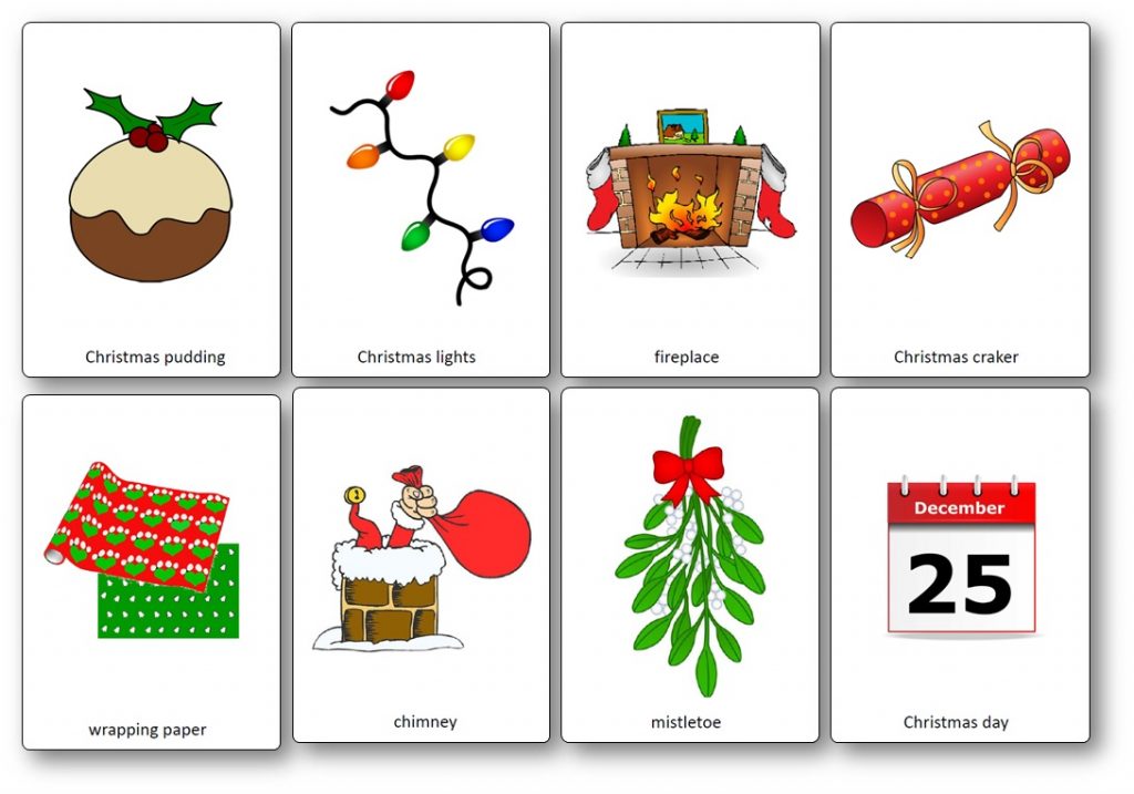 Flashcards sur le thème de Noël en anglais - Flashcards ...