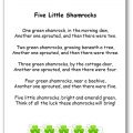 Five Little Shamrocks, chanson anglaise sur la Saint Patrick