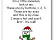 I'm a Little Snowman Paroles de la comptine