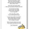 Comptine House Song de Peter Weatherall, chanson sur les parties de la maison en anglais