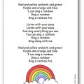 Comptine I Can Sing a Rainbow Paroles