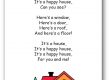Comptine It's a Happy House habitation anglais