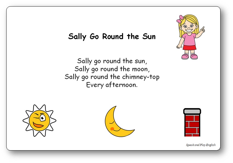 Comptine Sally Go Round The Sun paroles