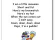 Comptine The Snowman en anglais et traduction en français