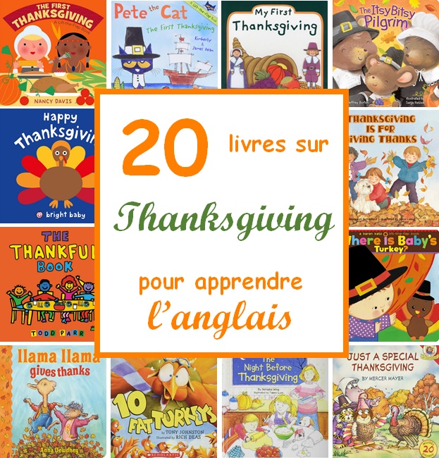 20 livres sur Thanksgiving pour apprendre l'anglais