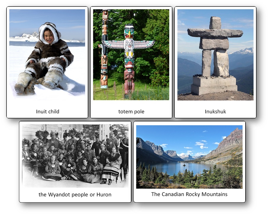 Imagier éléments culturels Canada CM1, CM2, 6ème, 5ème