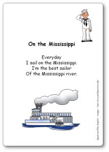 Comptine Etats-Unis On the Mississippi