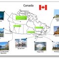 Exercice Carte Canada photos monuments