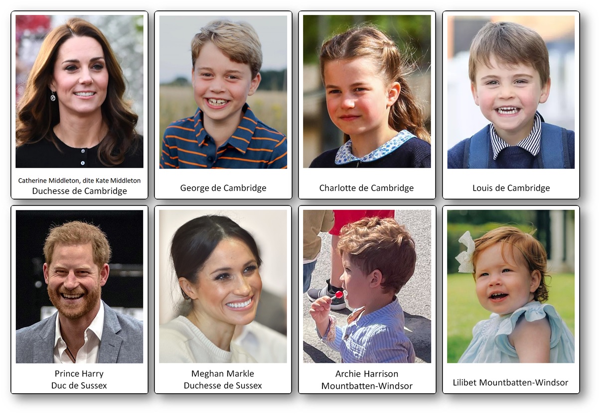 Photos de la famille royale britannique à imprimer
