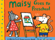 Illustration de la couverture du livre « Maisy Goes to Preschool » avec Maisy en train de peindre avec son amie Dotty